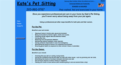 Desktop Screenshot of katespetsitting.com